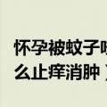 怀孕被蚊子咬了怎么止痒消肿（被蚊子咬了怎么止痒消肿）