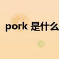 pork 是什么意思?（pork是什么意思中文）