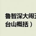 鲁智深大闹五台山概括150字（鲁智深大闹五台山概括）