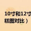 10寸和12寸蛋糕图对比图片（10寸和12寸蛋糕图对比）