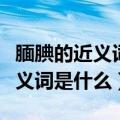 腼腆的近义词是什么反义词是什么（腼腆的近义词是什么）
