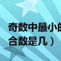 奇数中最小的合数是什么意思（奇数中最小的合数是几）