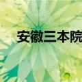 安徽三本院校实力排名（安徽三本院校）