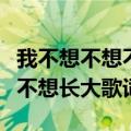 我不想不想不想长大是什么歌（我不想我不想不想长大歌词）