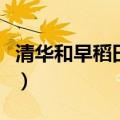 清华和早稻田哪个厉害（早稻田和清华哪个好）