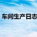 车间生产日志表格（车间生产日报表格模板）