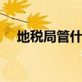 地税局管什么地方（地税局是干什么的）