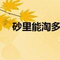 砂里能淘多少金电视（砂里能淘多少金）