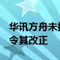 华讯方舟未按时披露2023年报 深圳证监局责令其改正