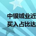 中银绒业近10个交易日累跌55.56% 自然人买入占比达95.14%