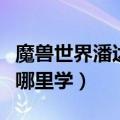 魔兽世界潘达利亚飞行哪里学（潘达利亚飞行哪里学）