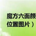 魔方六面颜色位置图片 还原（魔方六面颜色位置图片）
