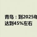 青岛：到2025年力争整车产量达到40万辆 新车市场渗透率达到45%左右