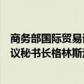 商务部国际贸易谈判代表兼副部长王受文会见联合国贸发会议秘书长格林斯潘