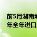 前5月湖南城陵矶口岸进口汽车1221辆 超去年全年进口量