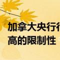 加拿大央行行长：货币政策不再需要具有那么高的限制性