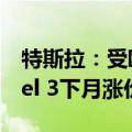 特斯拉：受欧盟关税影响 中国产的出口Model 3下月涨价