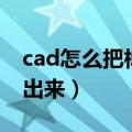 cad怎么把标题栏弄出来（cad标题栏怎么调出来）