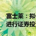 富士莱：拟使用不超6000万元闲置自有资金进行证券投资