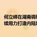何立峰在湖南调研时指出：坚定不移扩大高水平对外开放 持续用力打造内陆地区改革开放高地