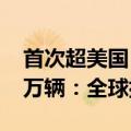 首次超美国！报告称中国汽车去年销量1340万辆：全球排第二