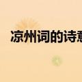 凉州词的诗意是什么意思（凉州词的诗意）