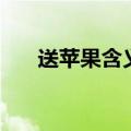 送苹果含义代表什么（送苹果的含义）