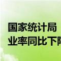 国家统计局：就业形势总体稳定，城镇调查失业率同比下降