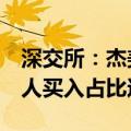 深交所：杰美特7个交易日累涨108.8% 自然人买入占比达85.49%