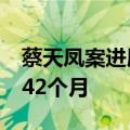 蔡天凤案进展：前夫邝港智承认7项罪名获刑42个月