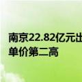 南京22.82亿元出让3宗涉宅用地，建邺区地块楼面价为全市单价第二高