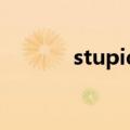 stupid（foolish是什么意思）
