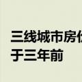 三线城市房价降幅趋稳，多城二手房价格已低于三年前