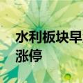 水利板块早盘走强 美丽生态、绿茵生态双双涨停