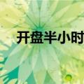 开盘半小时 沪深两市成交额达1937亿元