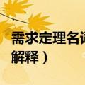 需求定理名词解释西方经济学（需求定理名词解释）