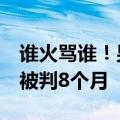 谁火骂谁！男子网上骂人博流量构成侮辱罪：被判8个月