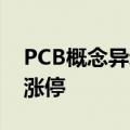 PCB概念异动拉升 科翔股份、景旺电子双双涨停