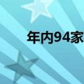 年内94家上市公司发布中期分红预案