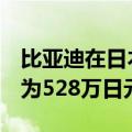 比亚迪在日本推出海豹车型  电动车型售价定为528万日元