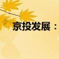 京投发展：程少良拟减持不超过3%股份