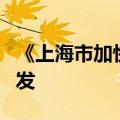 《上海市加快推进新型工业化的实施方案》印发
