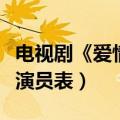 电视剧《爱情面前谁怕谁》（爱情面前谁怕谁演员表）