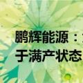 鹏辉能源：大圆柱电芯需求旺盛 两条产线处于满产状态