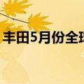 丰田5月份全球销量同比下降2%至888491辆