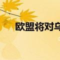 欧盟将对乌克兰鸡蛋和糖恢复征收关税