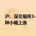 沪、深交易所3-7天期回购利率普遍跌超10%，隔夜回购品种小幅上涨