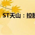 ST天山：控股股东被申请实质合并破产清算
