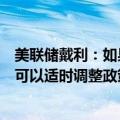 美联储戴利：如果通胀下降或劳动力市场出现变化，美联储可以适时调整政策