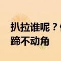 扒拉谁呢？俩梅花鹿站立打架&#32;动蹄不动角